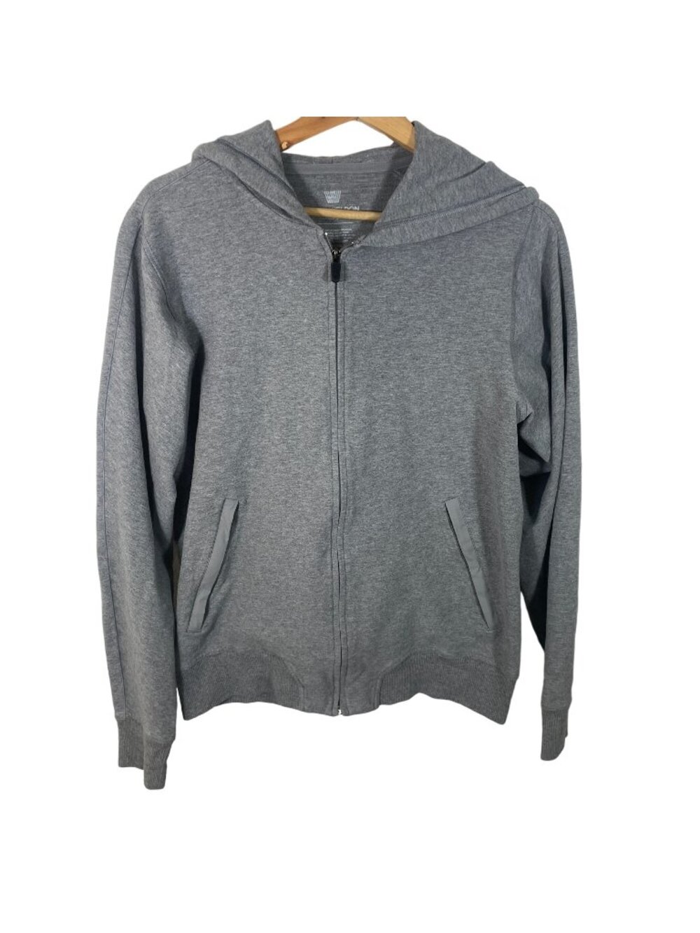 Mack Weldon Full Zip Hoodie Jacket Sweatshirt Men M Gray Zippered Pockets